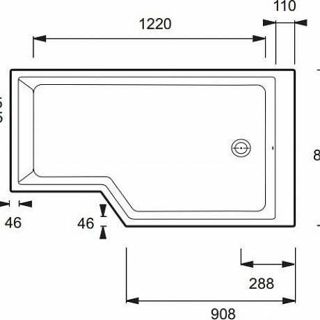 Jacob Delafon Bain Douche NEO E6D119R-00