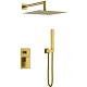 474-3-BR Душевой комплект Boheme Qubic 474-3-BR 300 мм, со смесителем, бронза