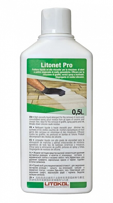 Жидкий очиститель с высокой вязкостью Litokol LITONET PRO, 0,5 л