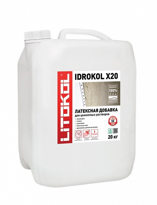 Латексная добавка Litokol IDROKOL X20–м, 20 кг