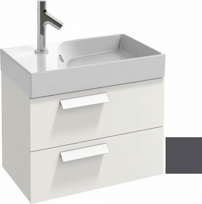 Тумба под раковину 60 см Jacob Delafon Rythmik EB1300-N14 серый антрацит