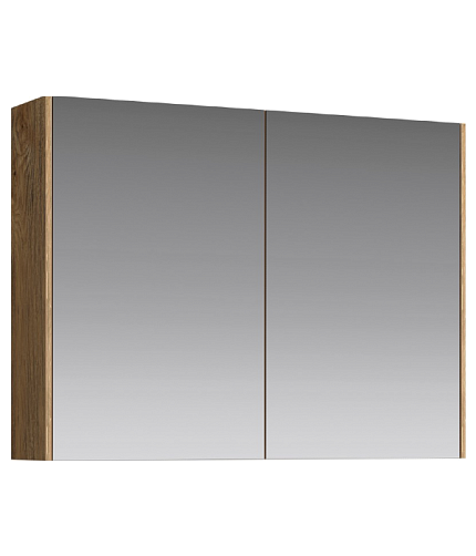 Зеркальный шкаф Aqwella Mobi 80 см, дуб балтийский