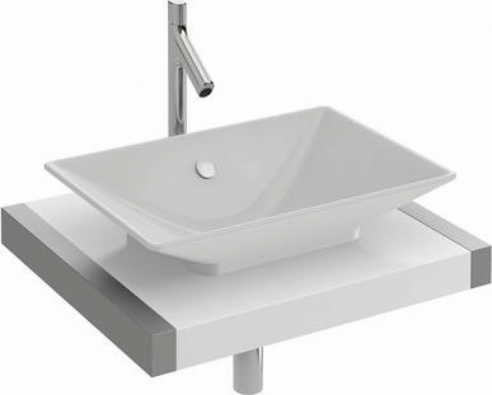 Столешница для раковины 60 см Jacob Delafon Parallel EB53-0600-N18, белый блестящий